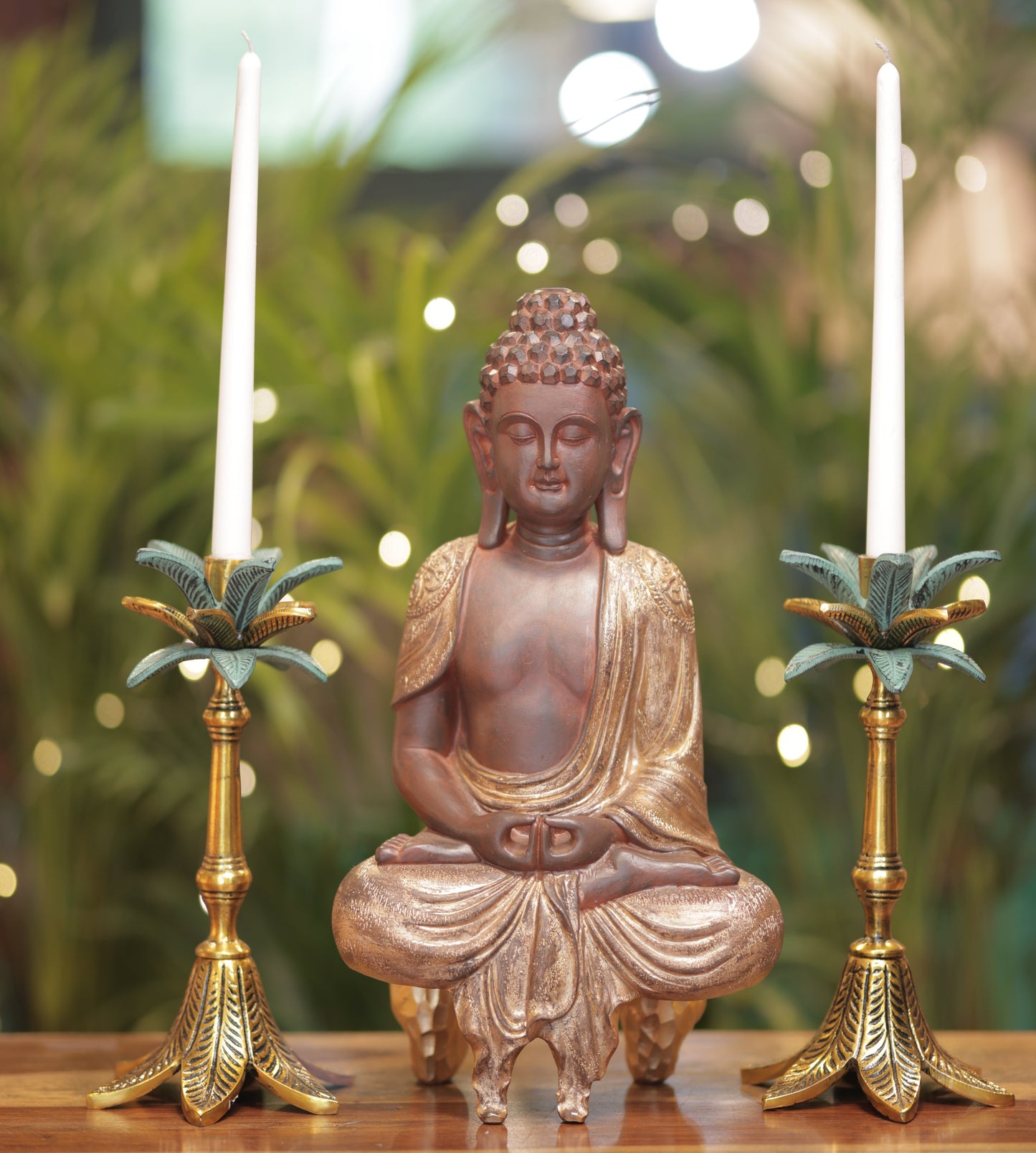 Antique Gold Buddha Figurine