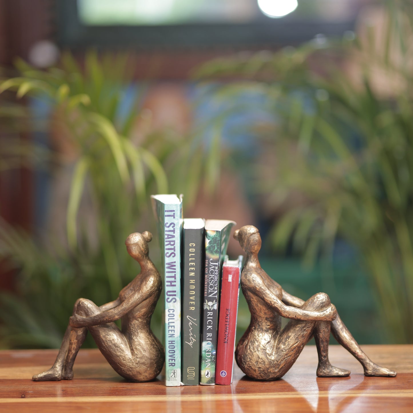 Bronze Lady Bookends