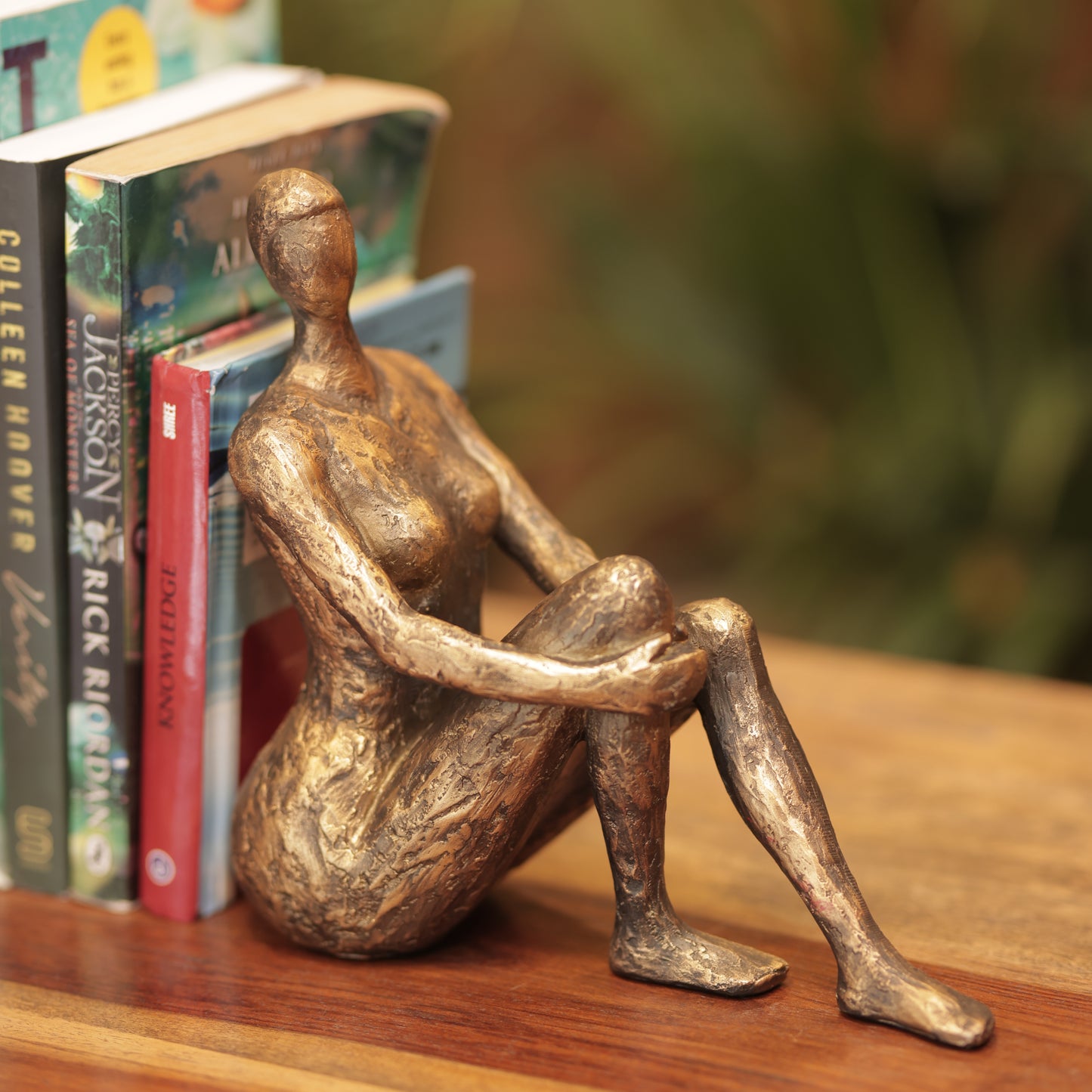 Bronze Lady Bookends