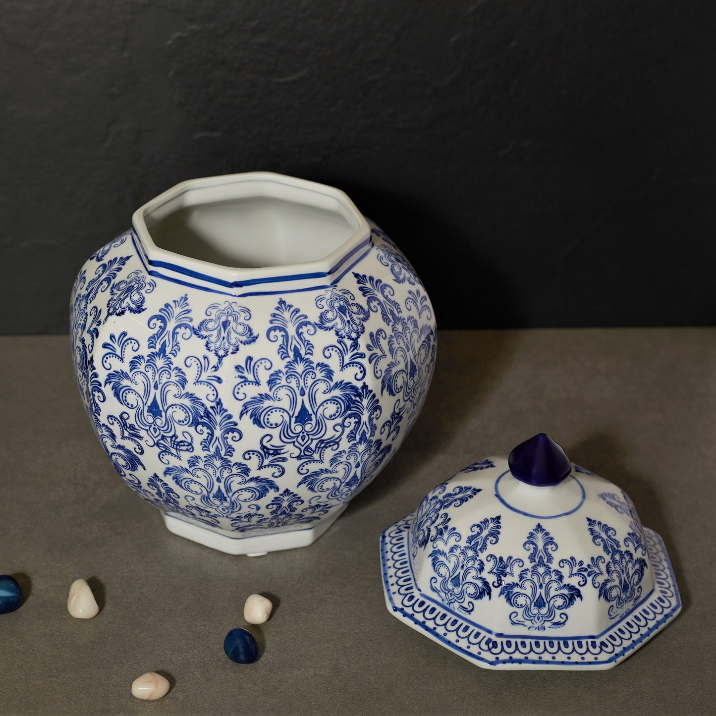 Blue And White Porcelain Decorative Jar