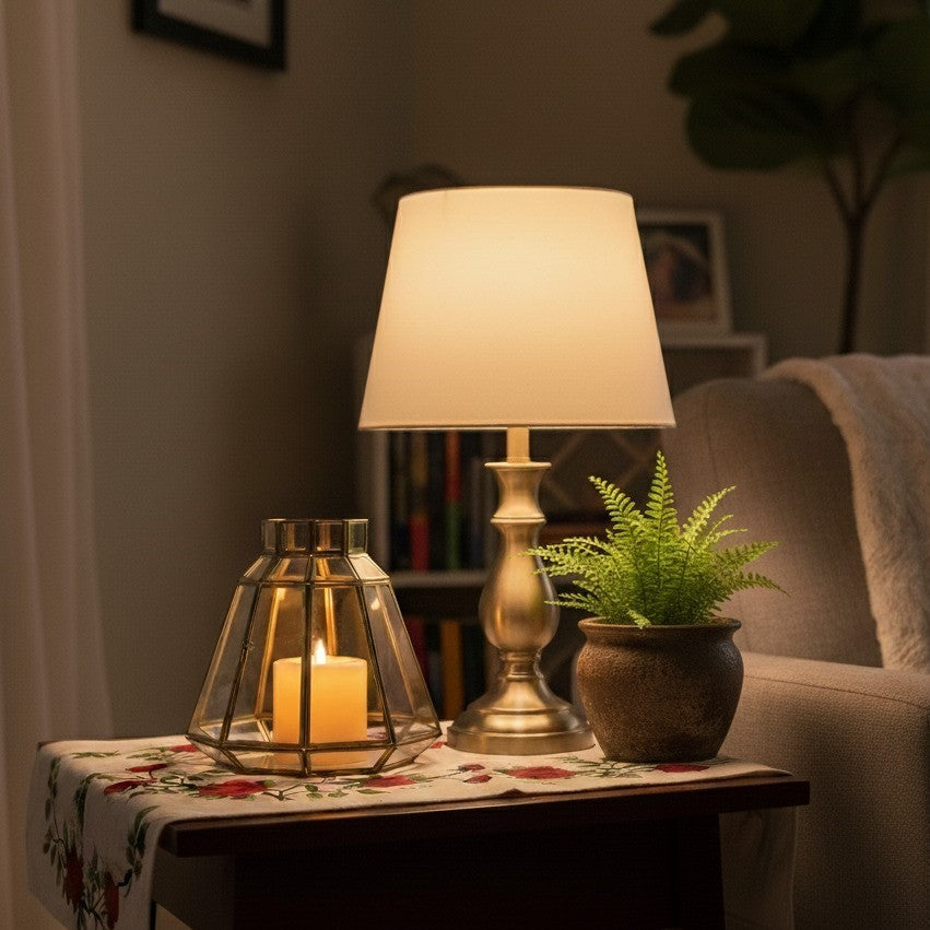 Gold Glass Lantern