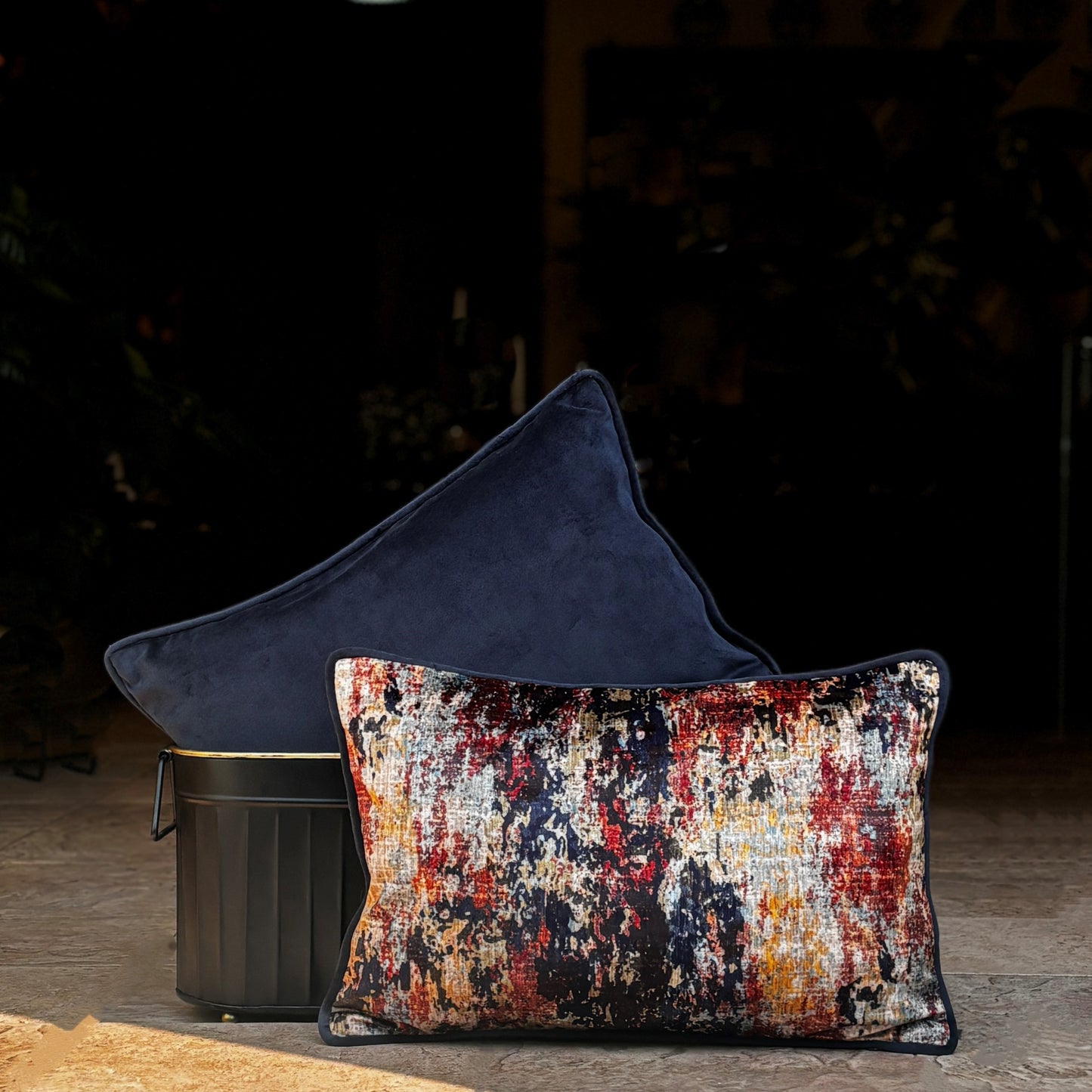 Modern Multicolor Velvet Cushion Cover 12 x 18