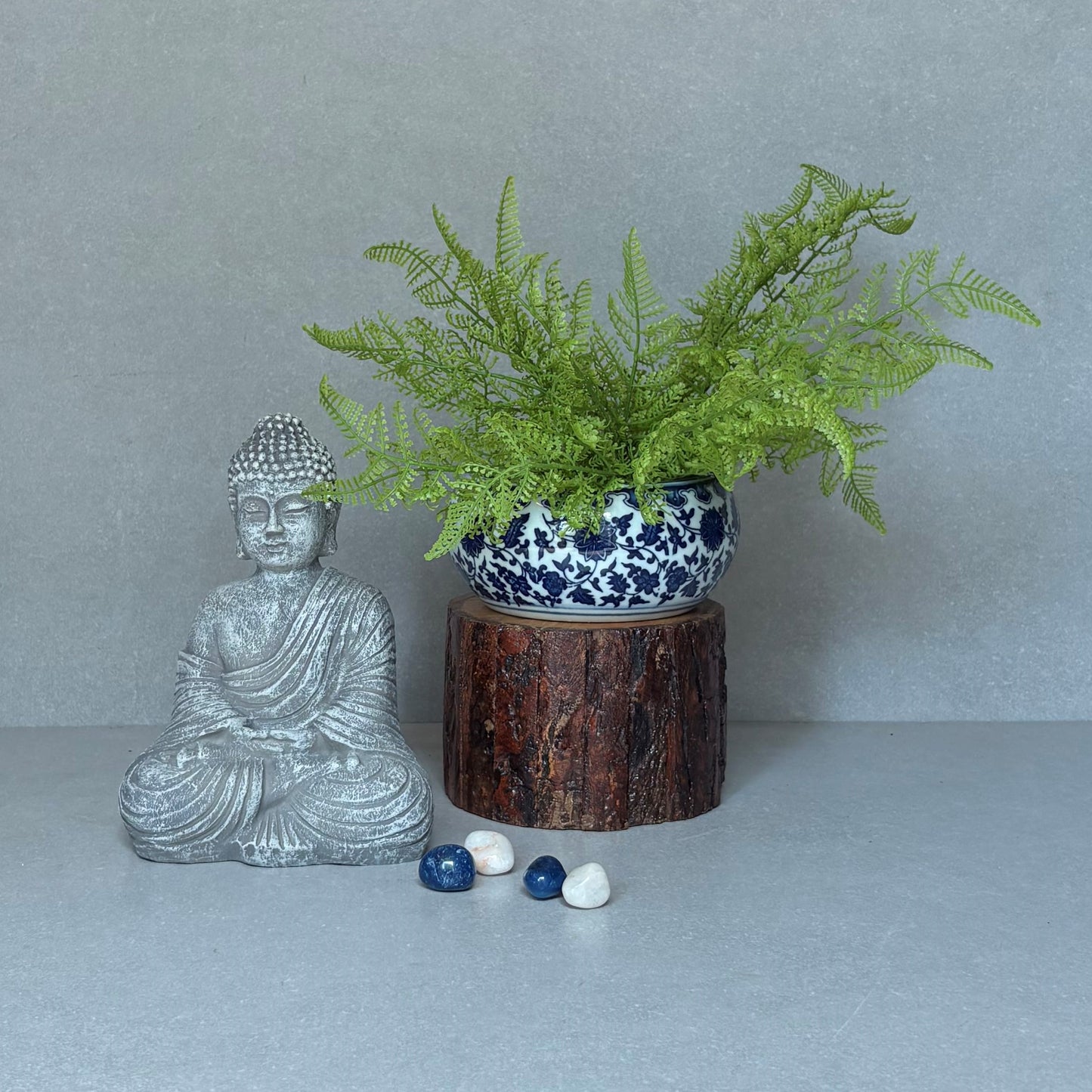 Small Blue And White Porcelain Planter