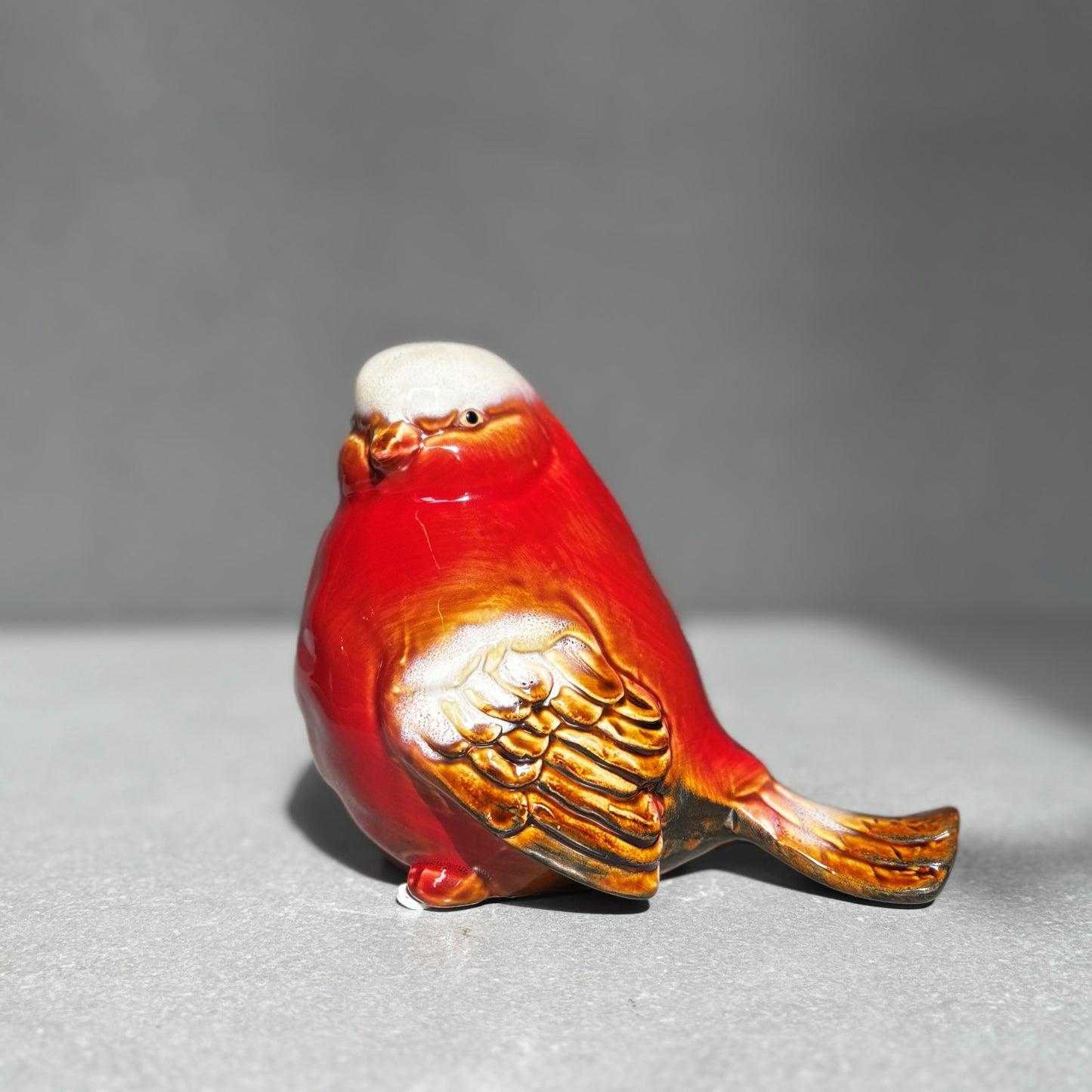 Red Ceramic Bird