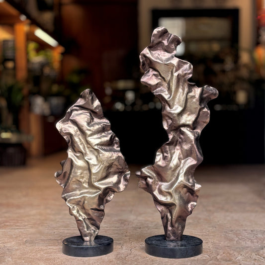 Rumpled Metal Sculpture