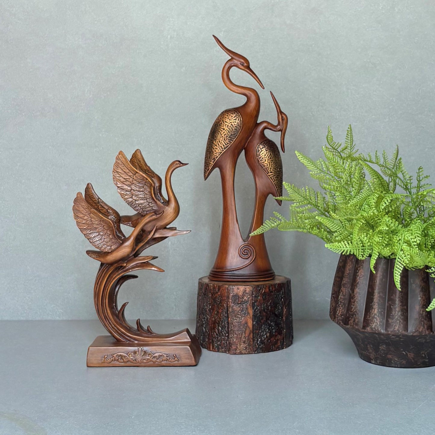 Graceful Cranes Tabletop Sculpture