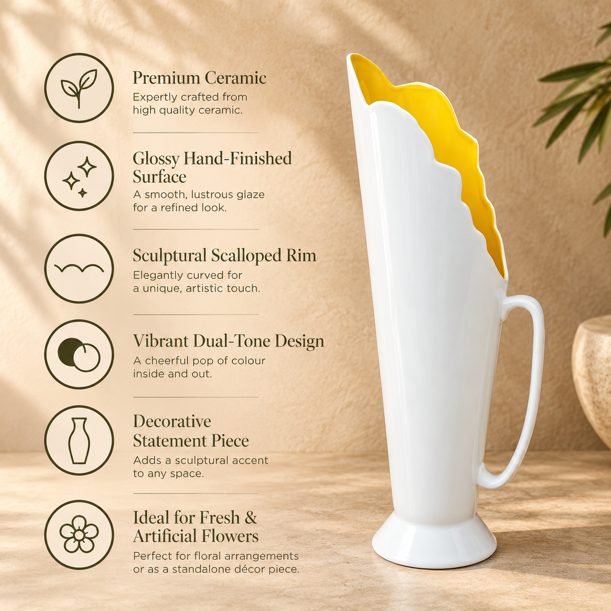 Open Silhouette Ceramic Vase