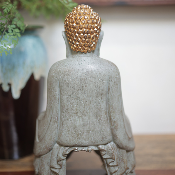 Serene Rustic Buddha Figurine