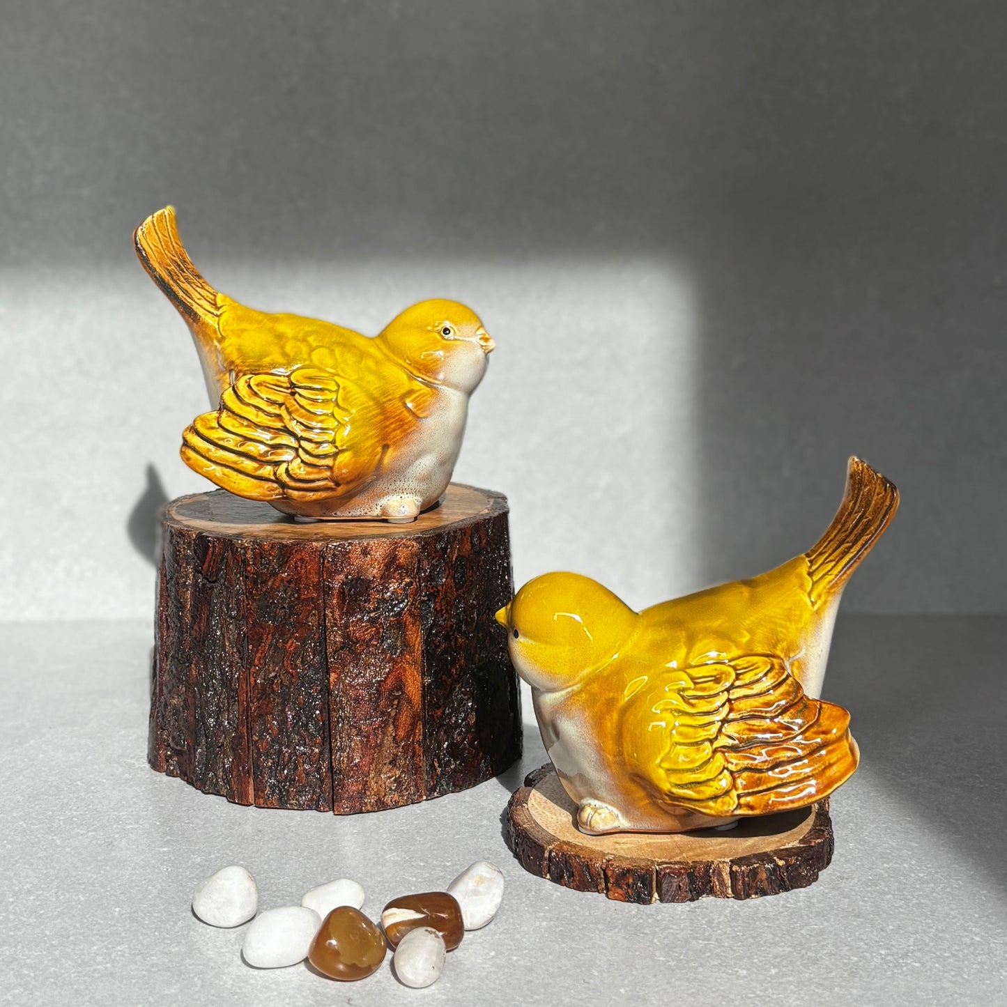 Yellow Ceramic Bird