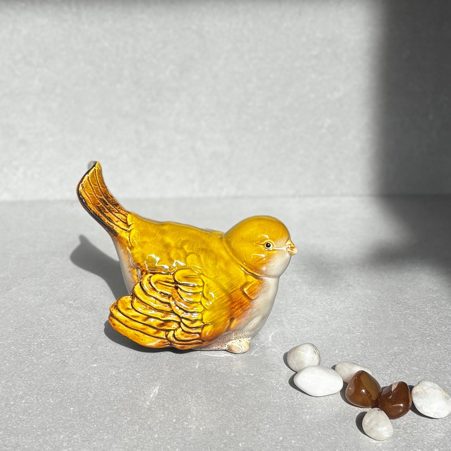 Yellow Ceramic Bird