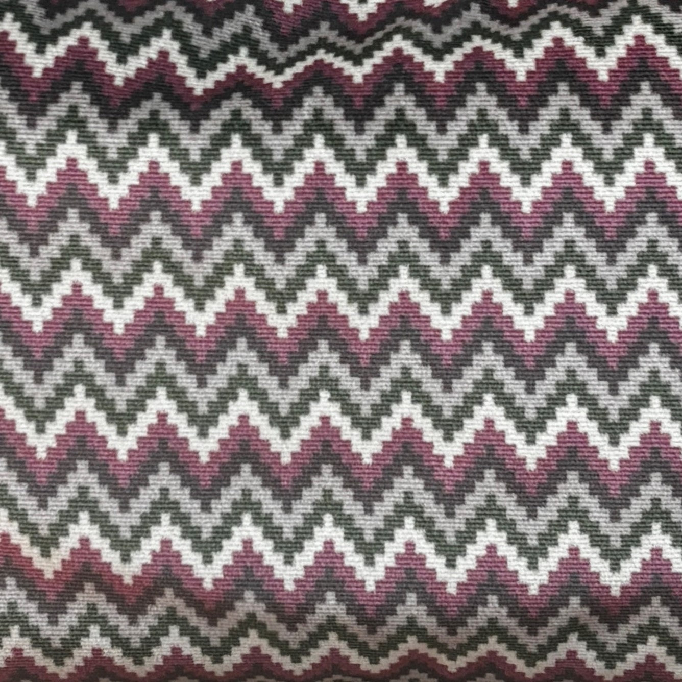 Zig Zag Velvet Cushion Cover 12 x 18