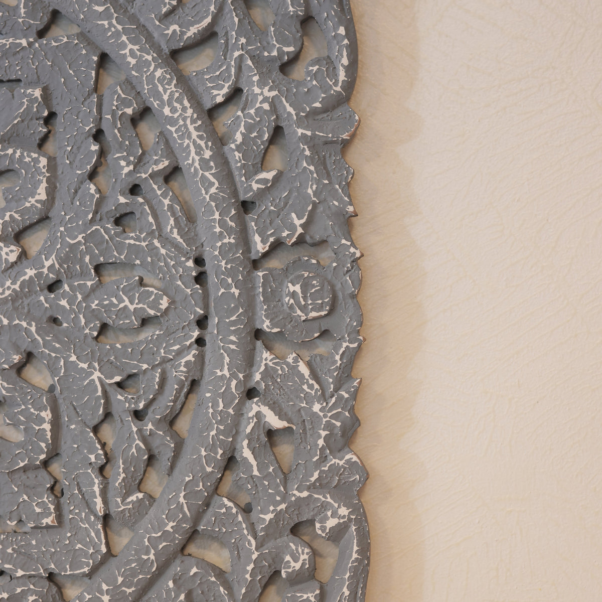 Carved Wooden Square Panel – texture and finish detail | INARA