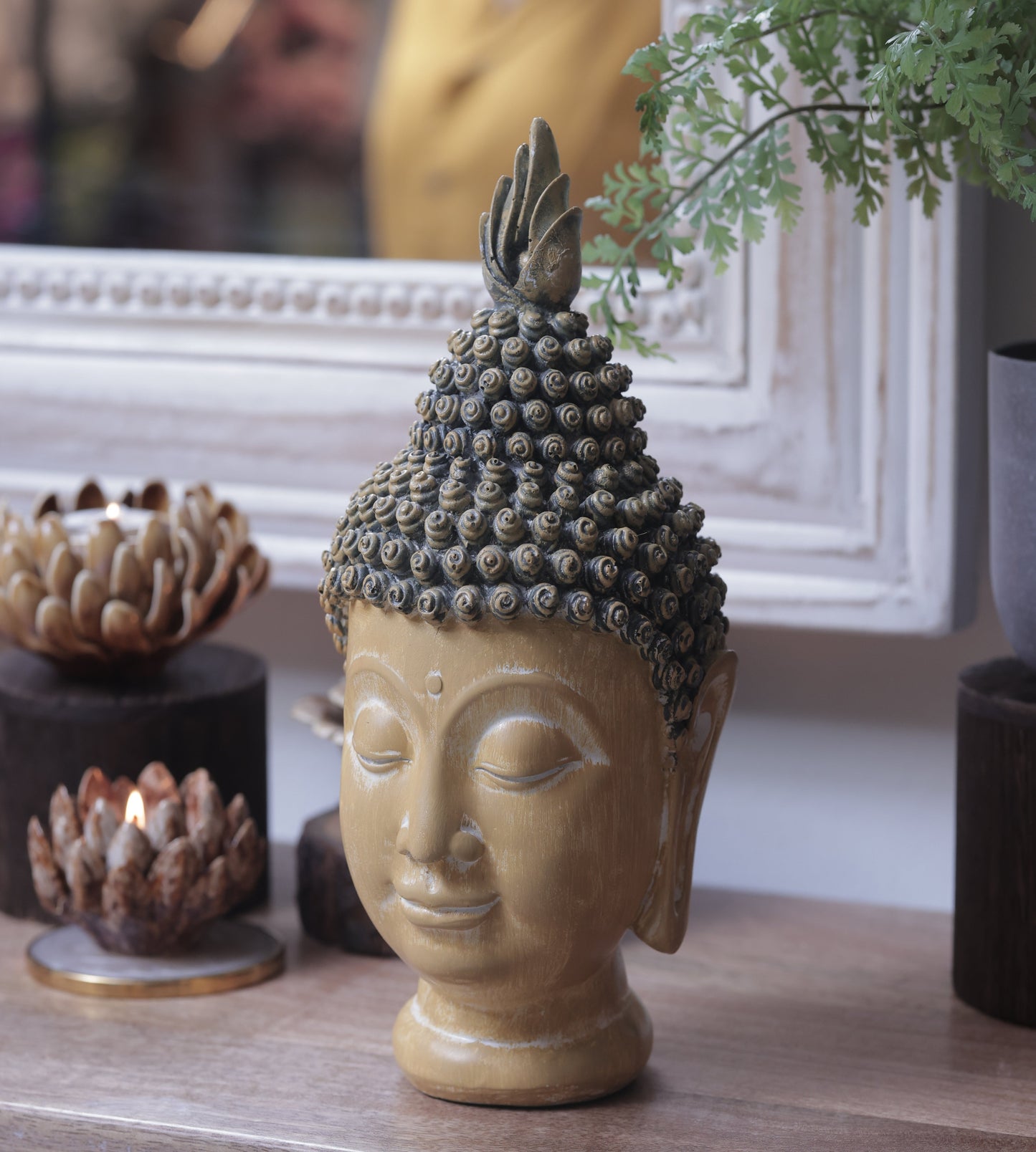 Buddha Head Sculpture