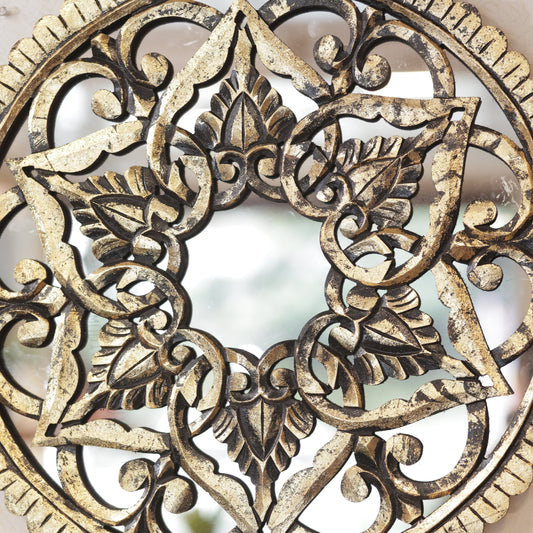 Wooden Carved Mirror Panel
