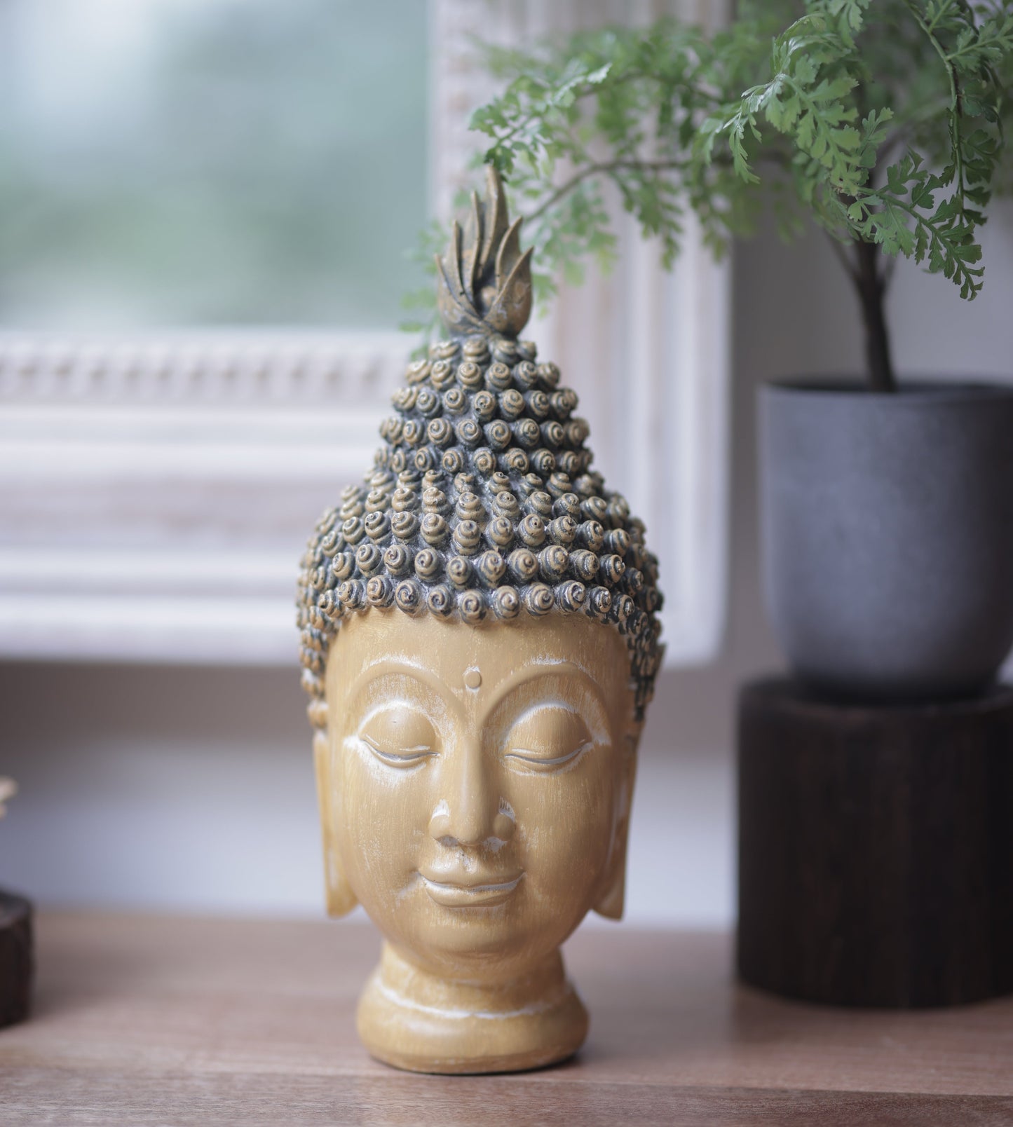 Buddha Head Sculpture
