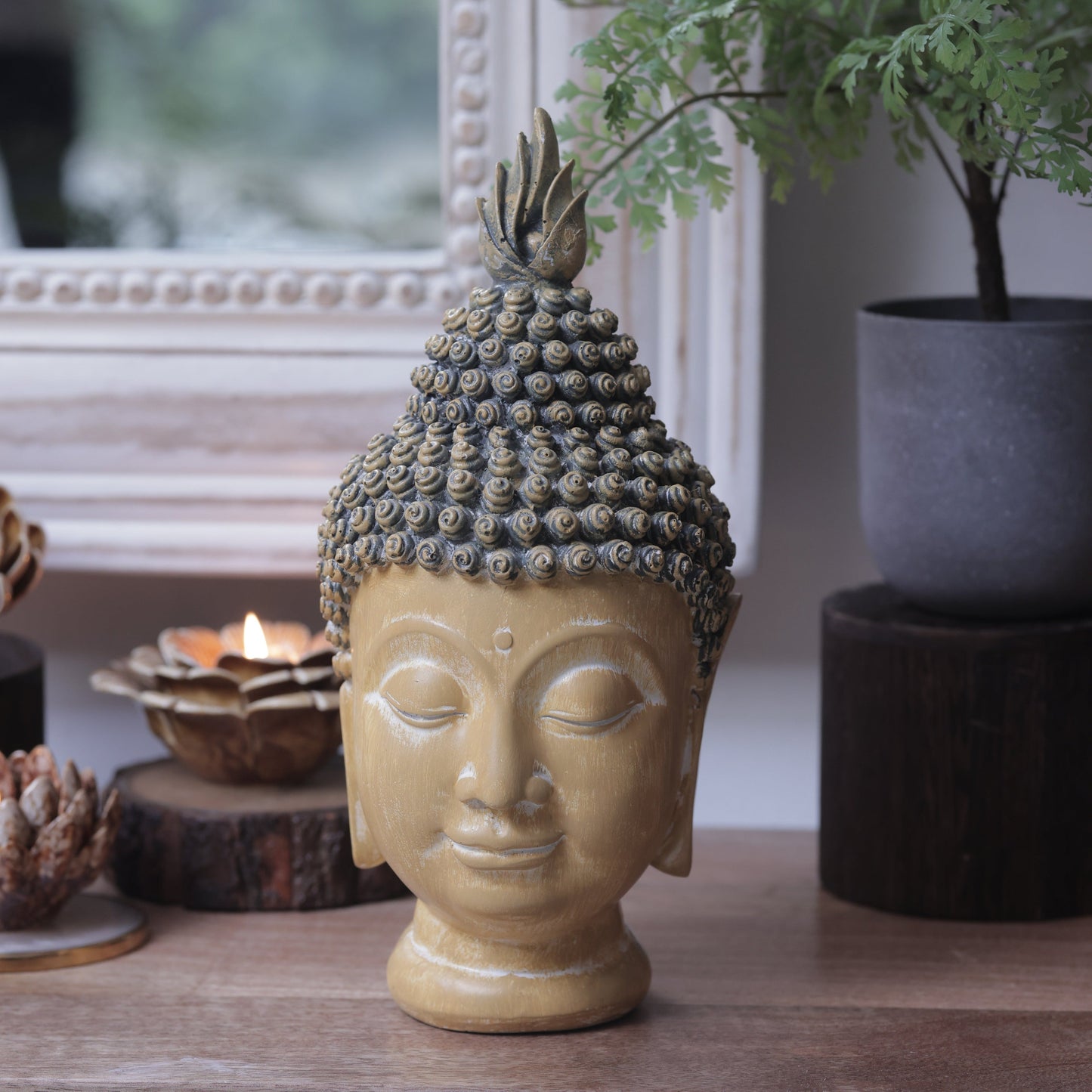 Buddha Head Sculpture