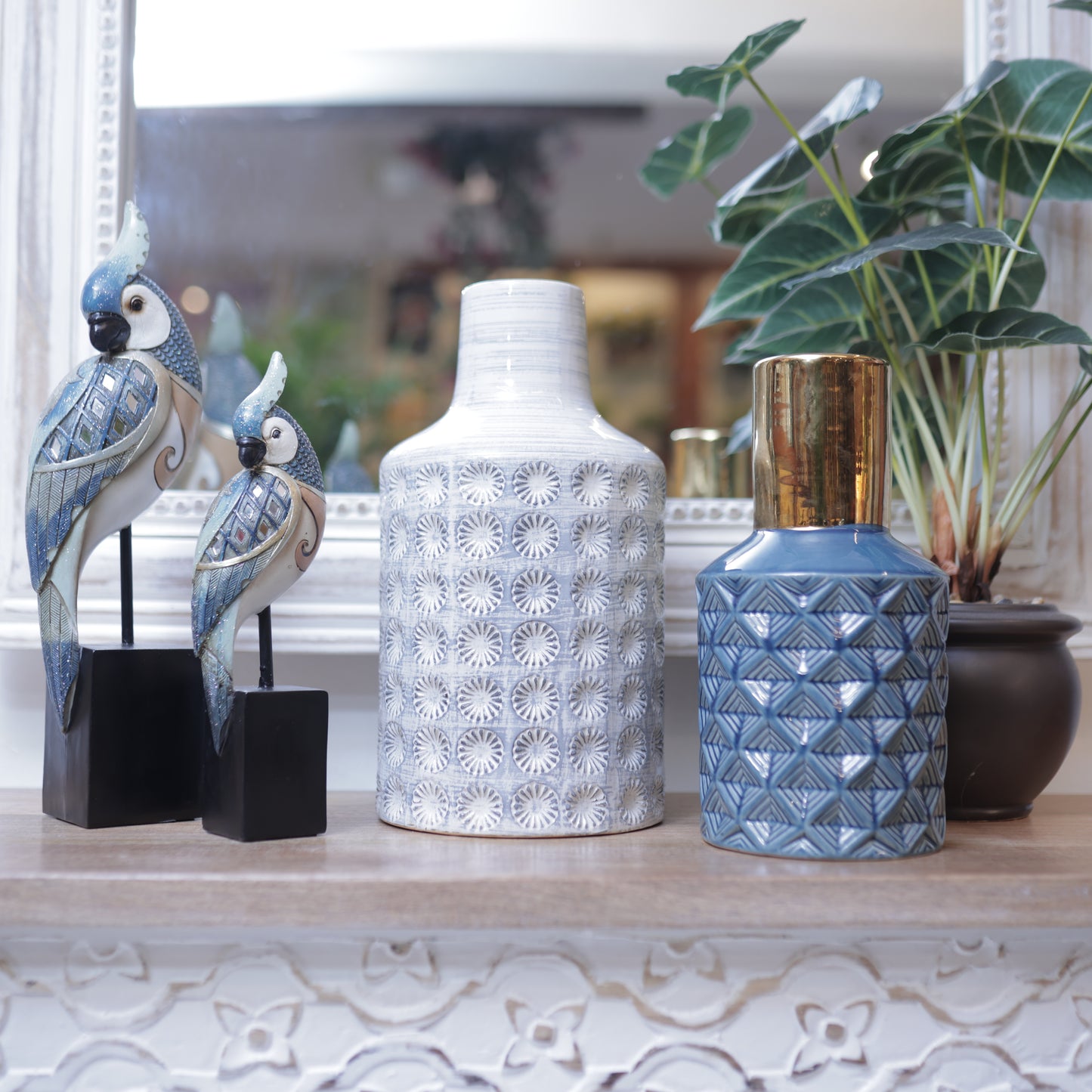 Spectra Patterned Ceramic Vase