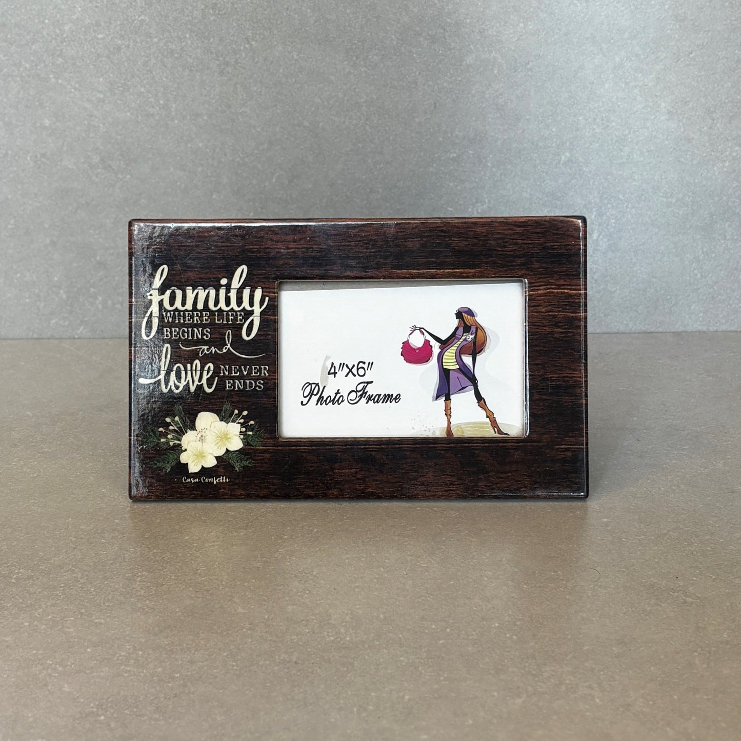 Family Wooden Photoframe