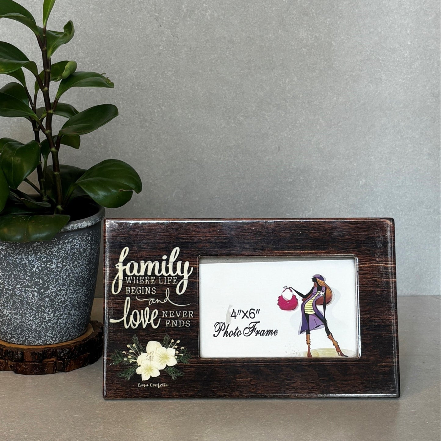 Family Wooden Photoframe