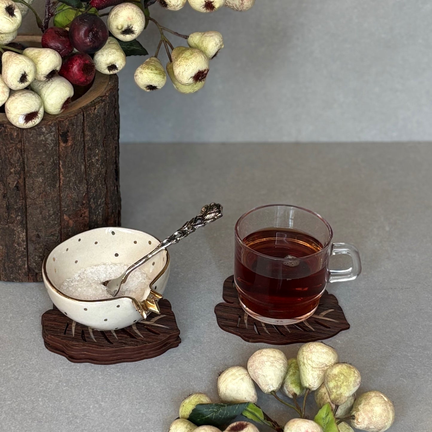 Leaf Coaster - Set of 6