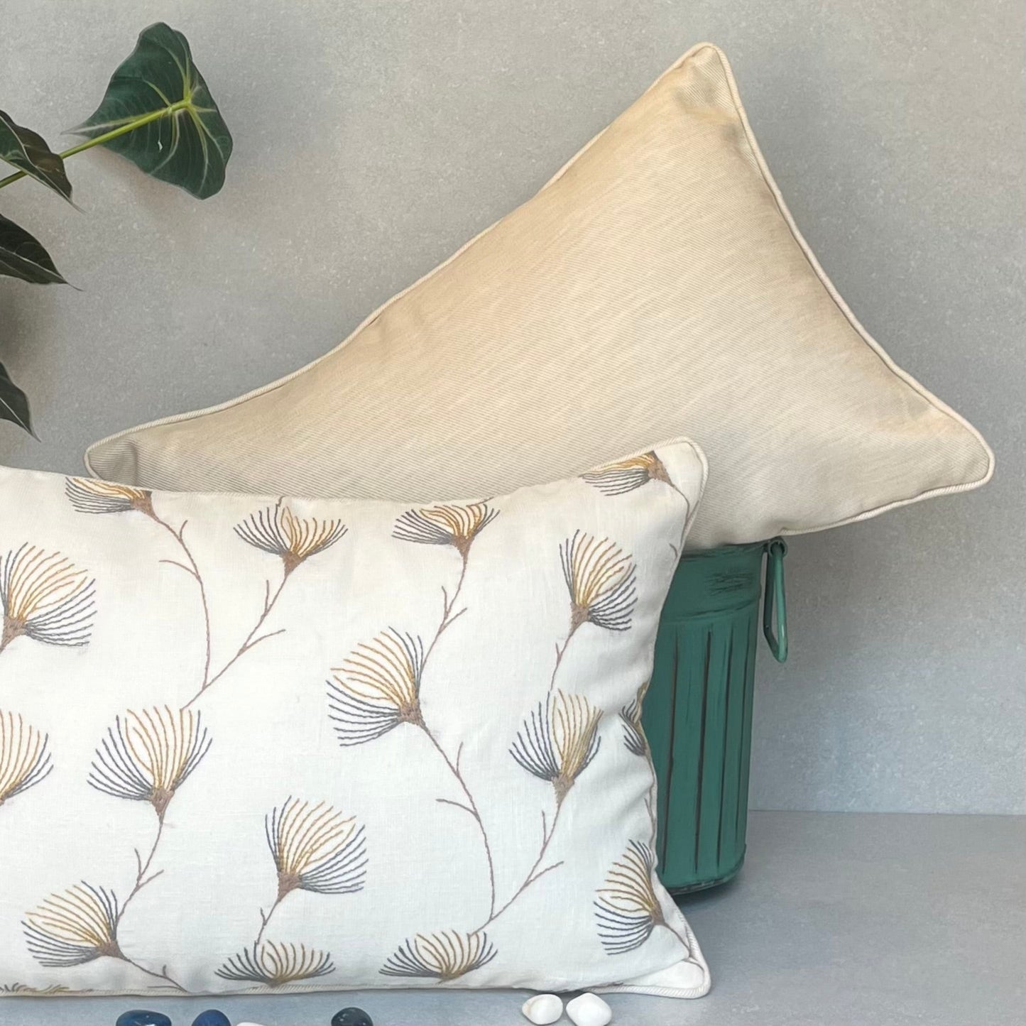Crossweave Yellow & White Cushion Cover 12 x 18