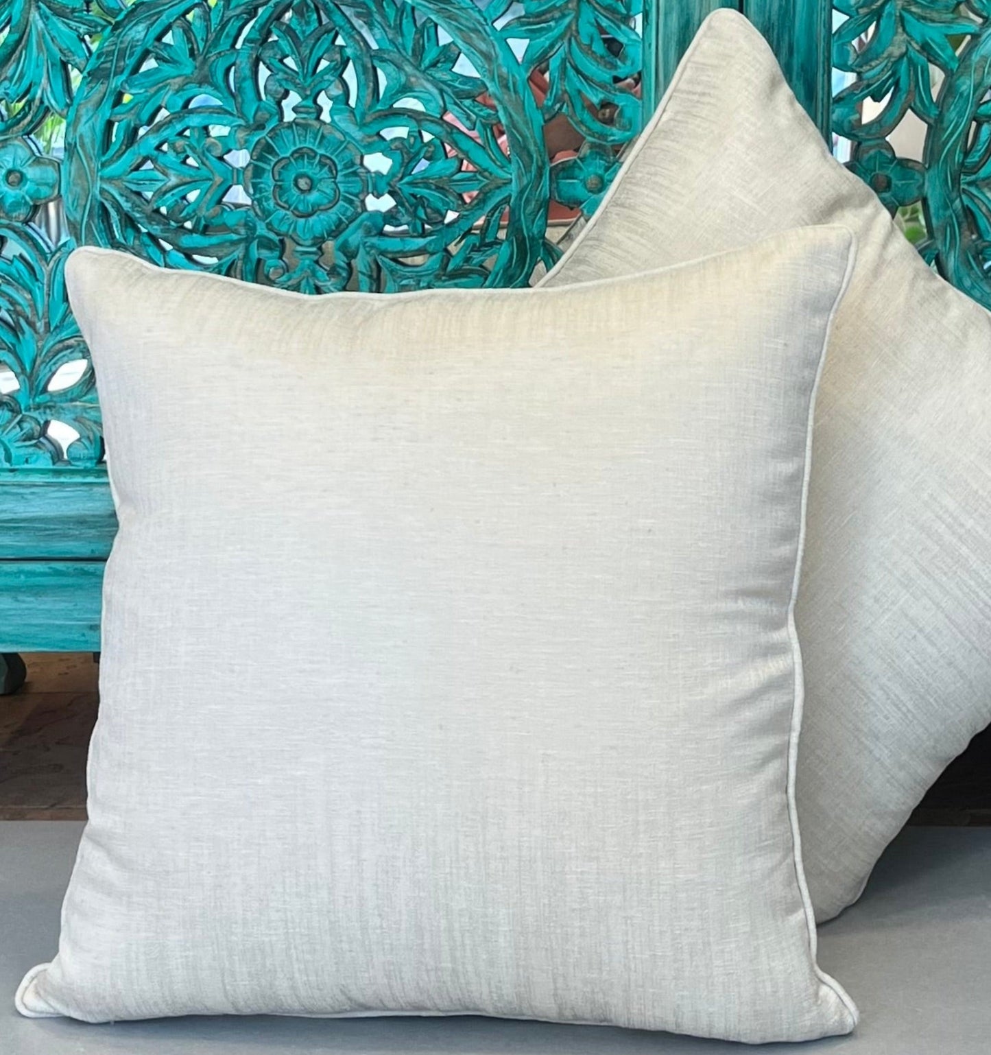Sapphire White Cushion Cover 18 x 18