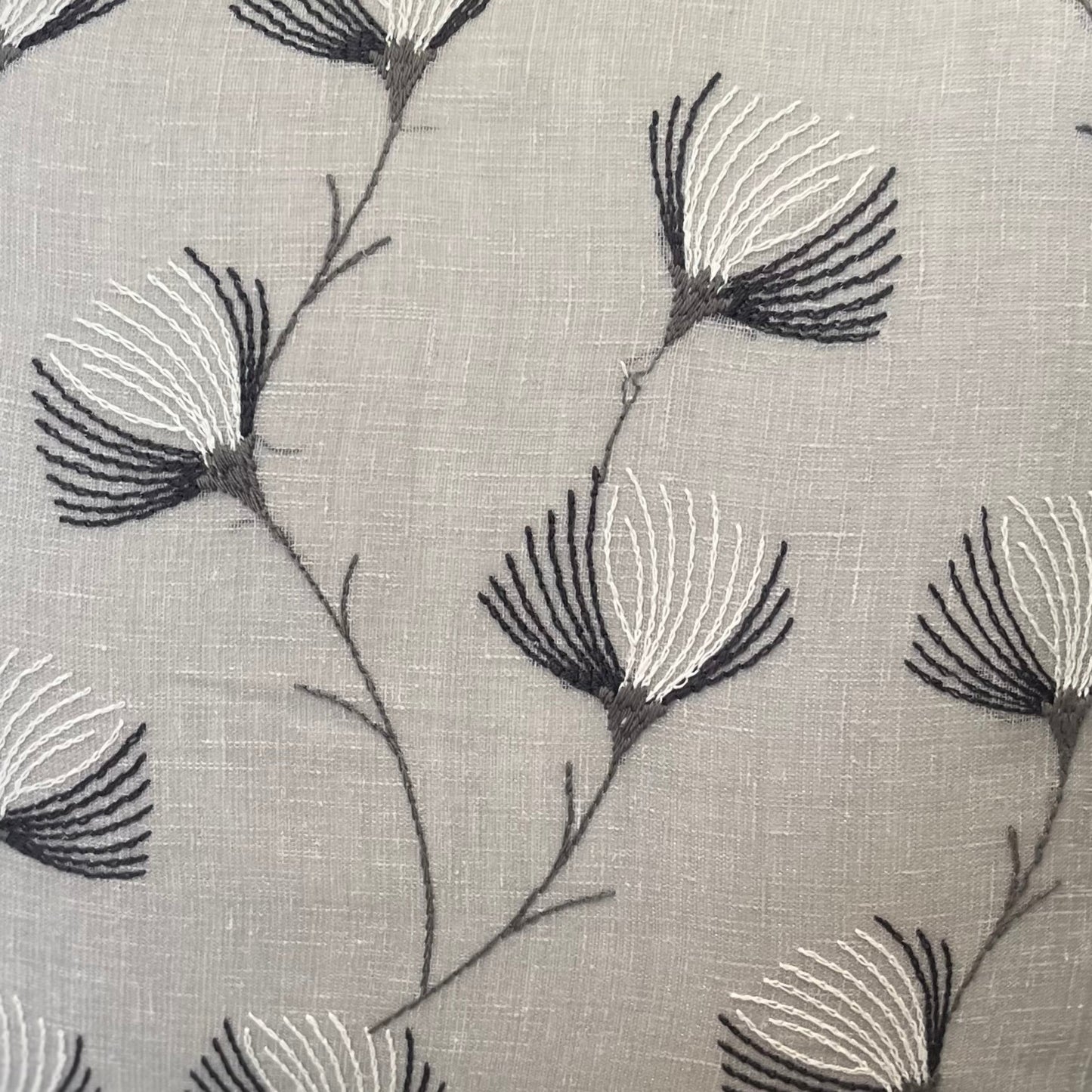 Crossweave Grey & White Cushion Cover 16 x 16