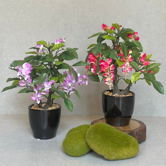 Artificial Wisteria Plant With Ceramic Pot