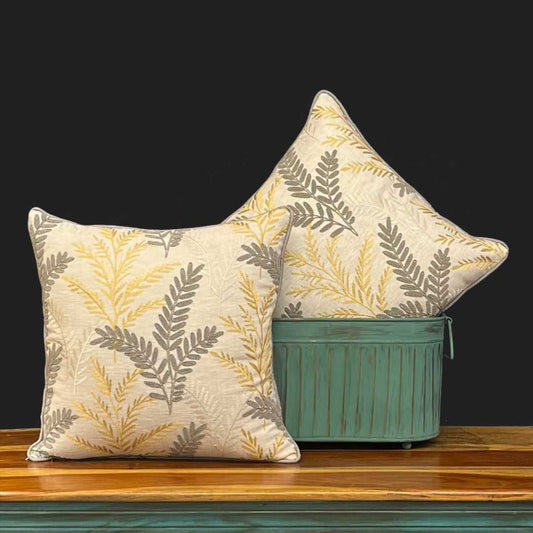 cushion covers, sofa cushion covers, yellow cushion cover, grey cushion cover, cotton silk cushion cover,leaf cushion cover, yellow, silk thread cushion cover,cushion covers online , embroidery, embroidery cushion cover, cushion cover 16 x 16, amazon cushion covers, morataara , decor kart, jaypore, nestasia, fabindia, goodearth, addresshome