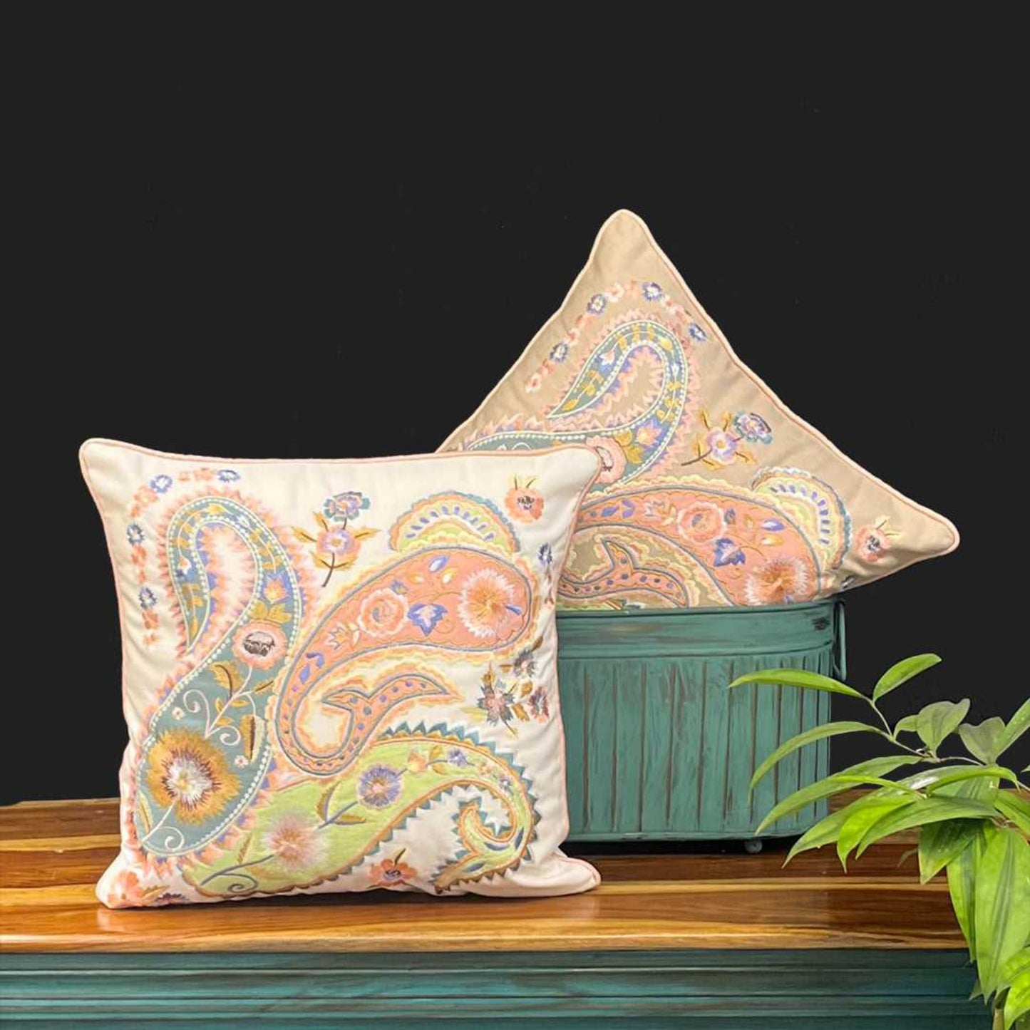 cushion covers, sofa cushion covers, oriana cushion cover, cotton cushion cover, paisley cushion cover, white paisley cushion cover, beige paisley cushion cover, embroidery cushion cover, embroidery, cushion covers online , cushion cover 16 x 16, amazon cushion covers, morataara , decor kart, jaypore, nestasia, fabindia, goodearth, addresshome