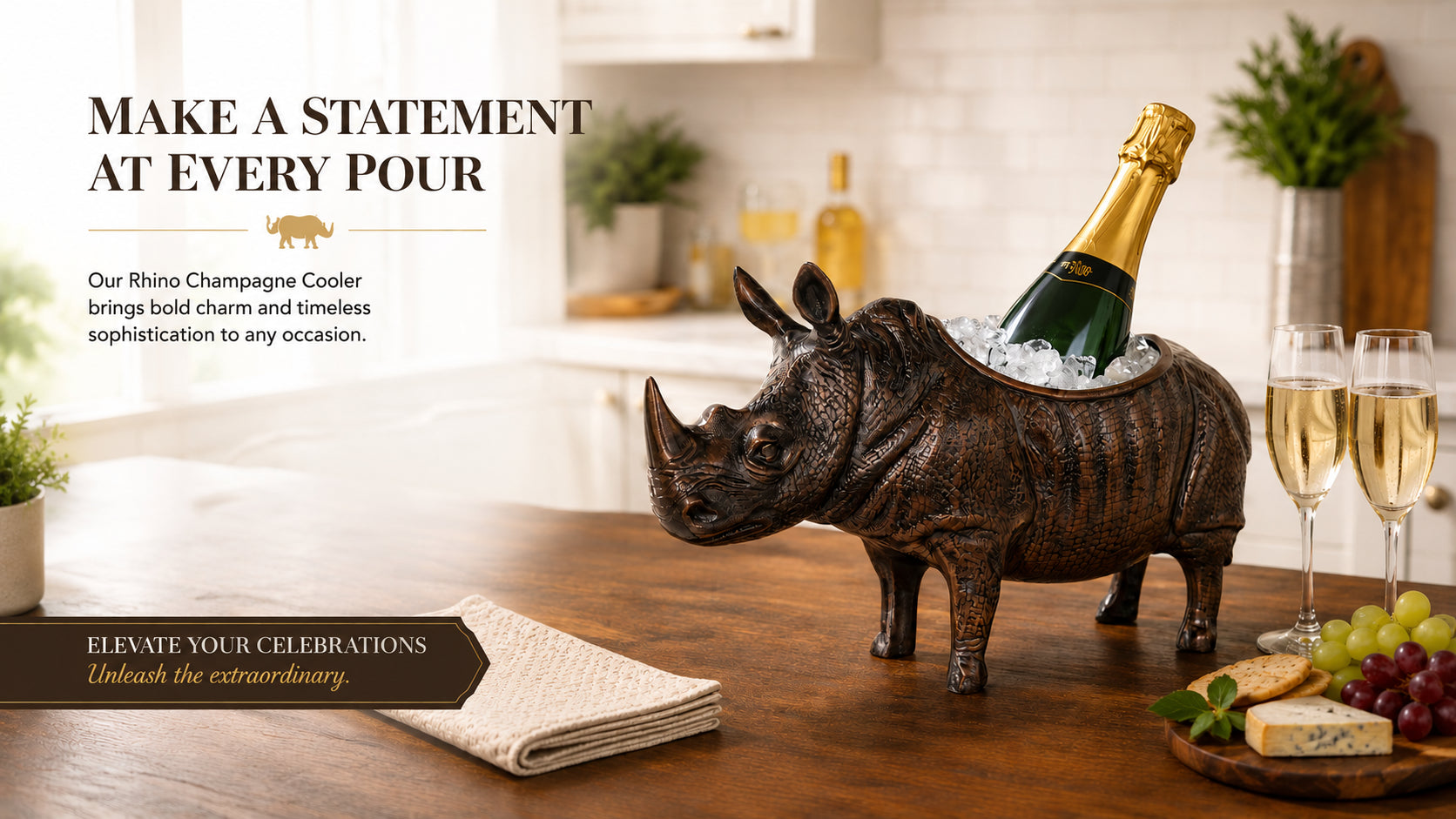 Rhino Single Bottle Champagne Chiller