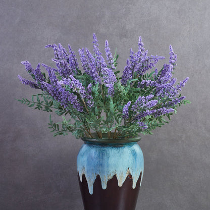 Artificial Foxtail Fern Stem Lavender - Set of 2