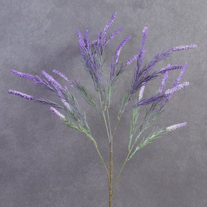 Artificial Wild Rush Stem Lavender - Set of 2