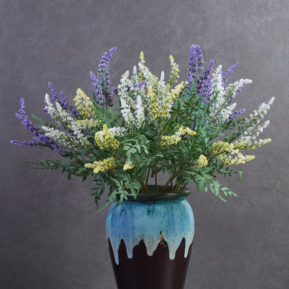 Artificial Foxtail Fern Stem Lavender - Set of 2