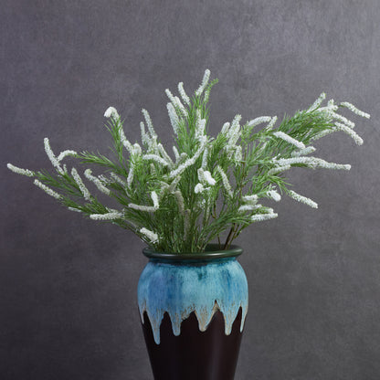 Artificial Wild Rush Stem White - Set of 2