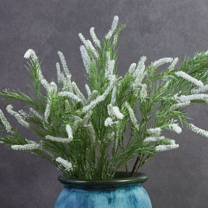 Artificial Wild Rush Stem White - Set of 2
