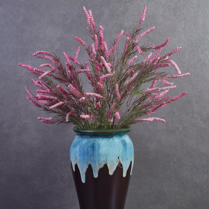 Artificial Wild Rush Stem Pink - Set of 2