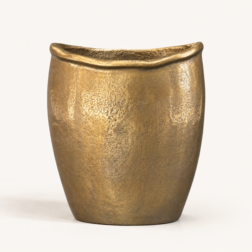 Champagne Gold Metal Vase