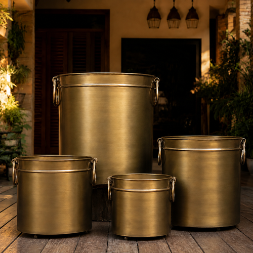 Vintage Brass Planter