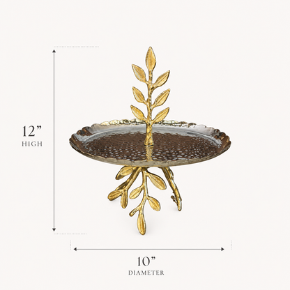 Leaf Single Tier Serving Stand
