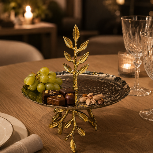 Leaf Single Tier Serving Stand