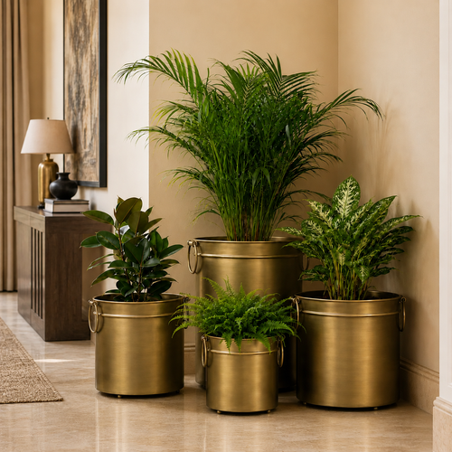 Vintage Brass Planter