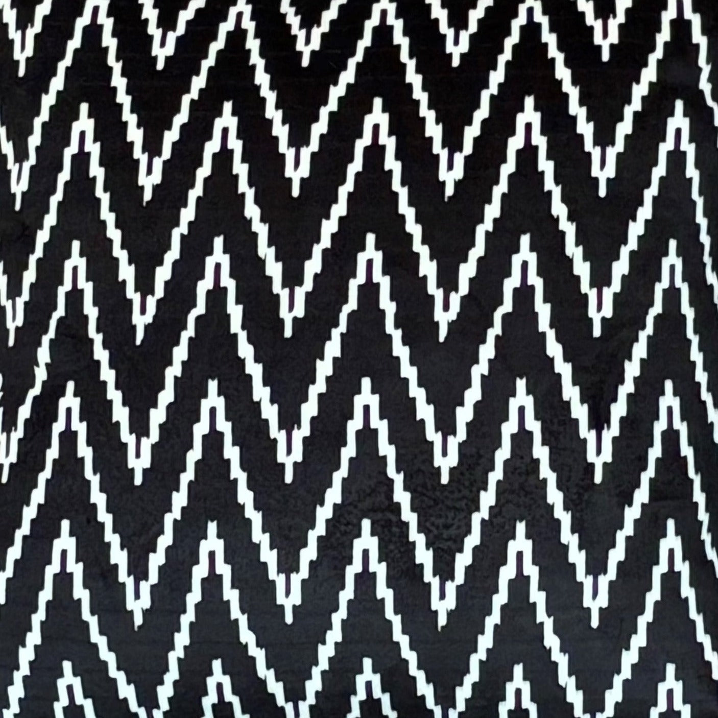 Black And White Velvet Cushion Cover 16 x 16