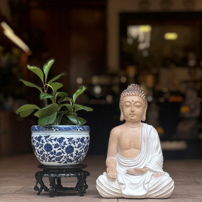 Serene Sitting Buddha Sculpture