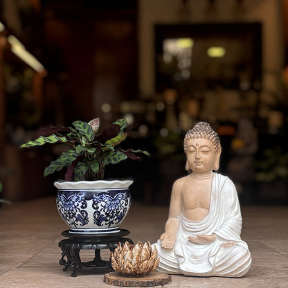 Serene Sitting Buddha Sculpture