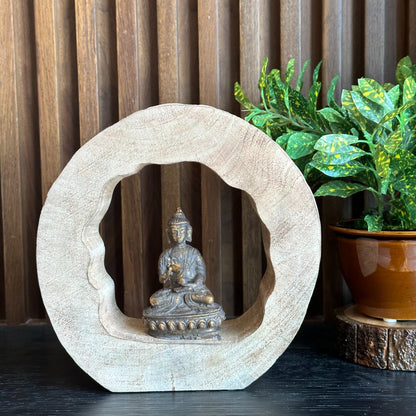 Buddha in Wooden Frame