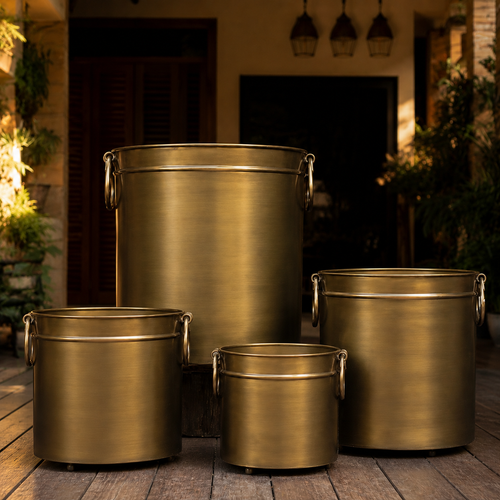 Vintage Brass Planter