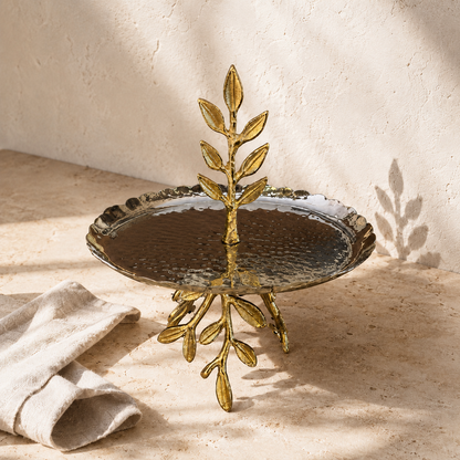 Leaf Single Tier Serving Stand