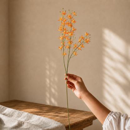 Artificial Flower Jasmine Stem Orange