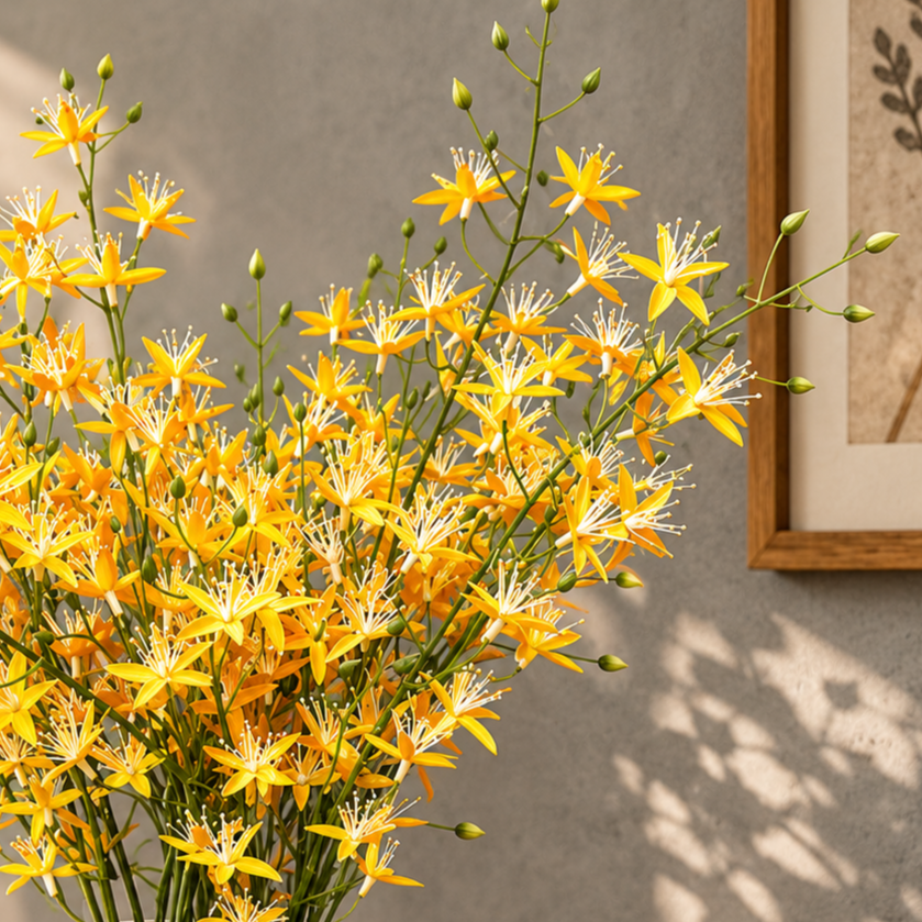 Artificial Flower Jasmine Stem Yellow